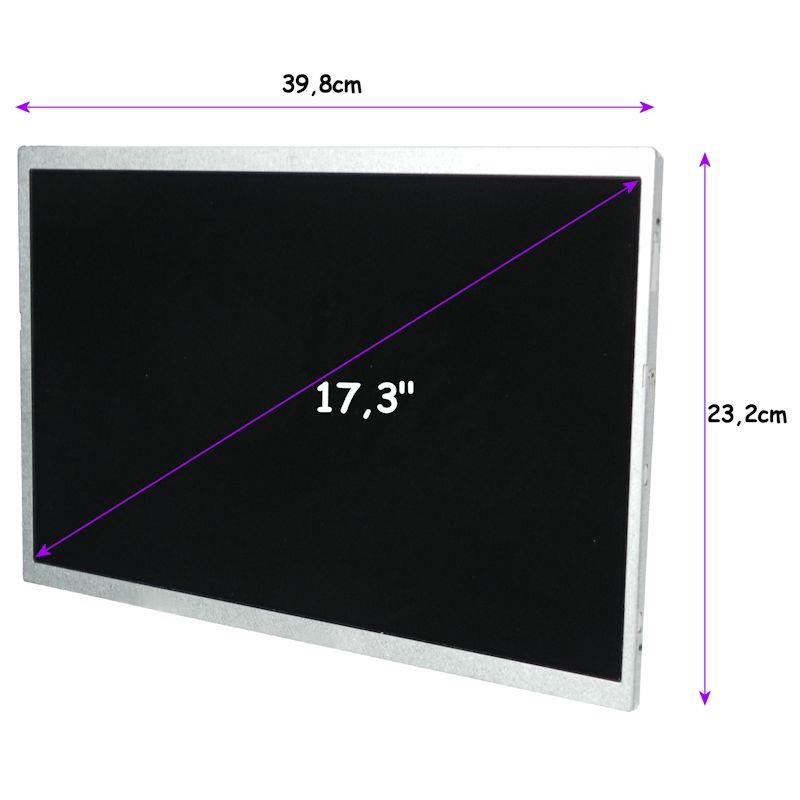 7138 Matryca LED Qoltec 17.3 1600 900 GLOSSY 40Pin Front