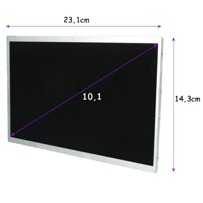 7140 Matryca LED Qoltec 10.1 1024x600 MATTE 40Pin Front