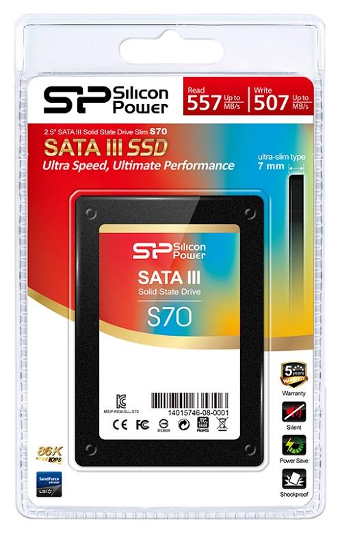Dysk SSD SiliconPower S70 120GB Front1