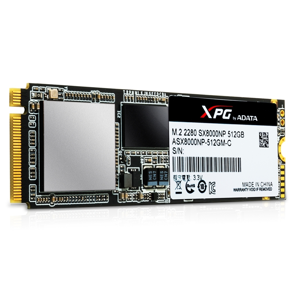 SSD, Adata, XPG, SX8000, 512GB, ASX8000NP-512GM-C, 4712366967304