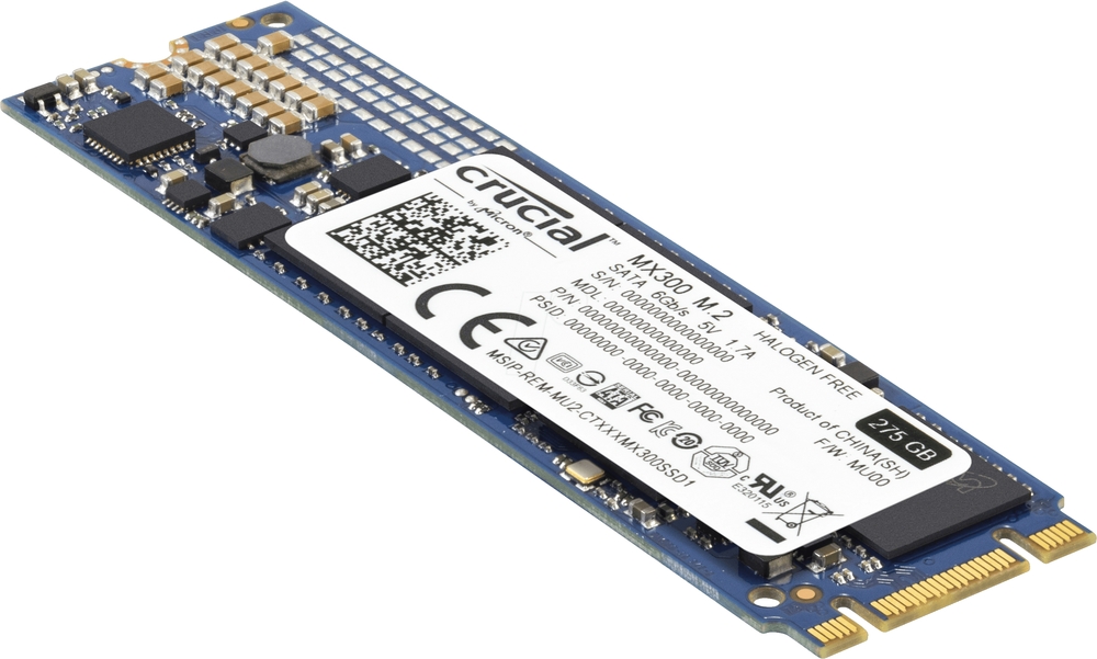 SSD, Crucial, MX300, 275GB, CT275MX300SSD4, 0649528778291