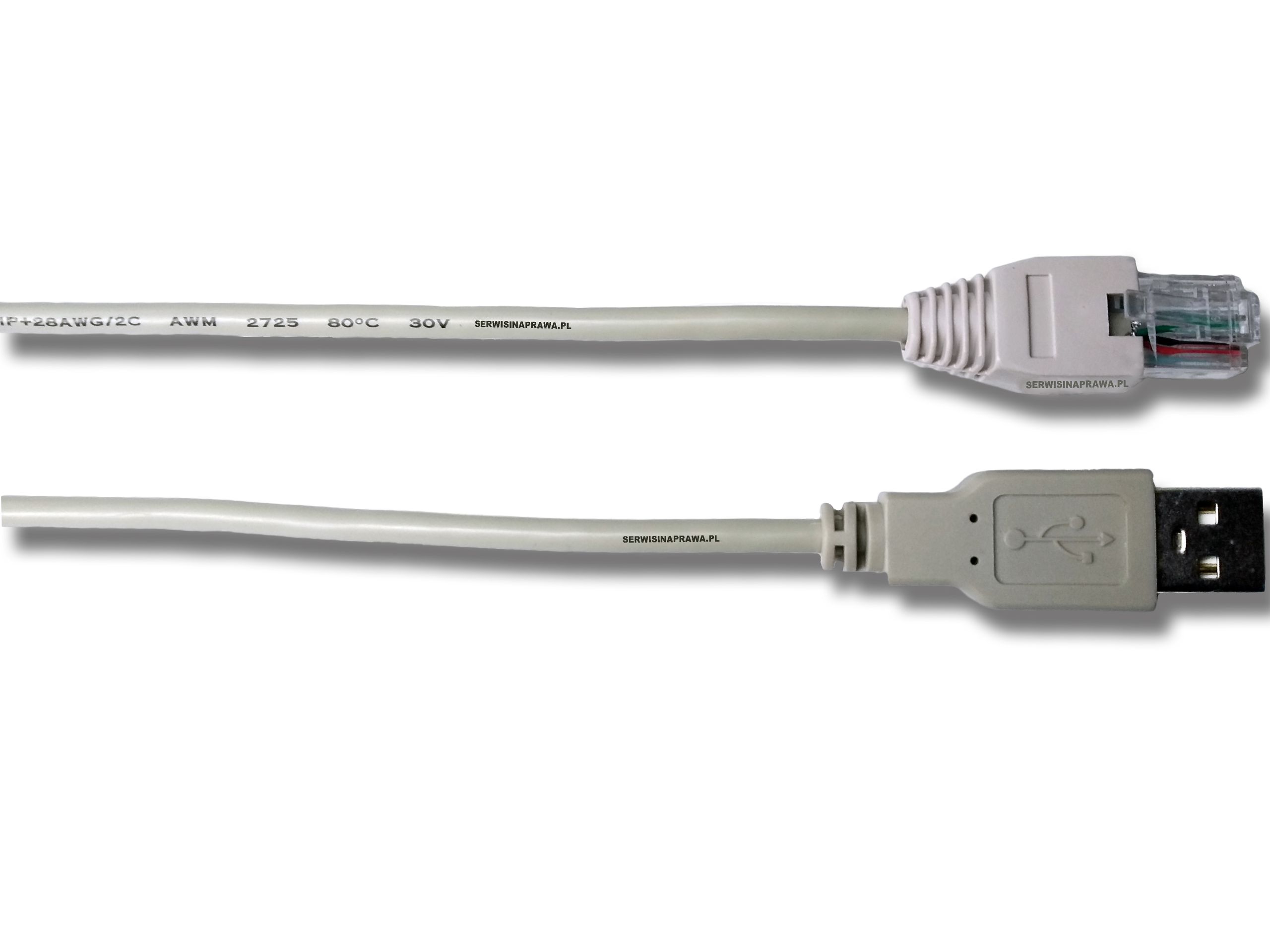 Kabel usb do ZEBRA Motorola Symbol LS2208 CBA-U01-S07ZAR szary