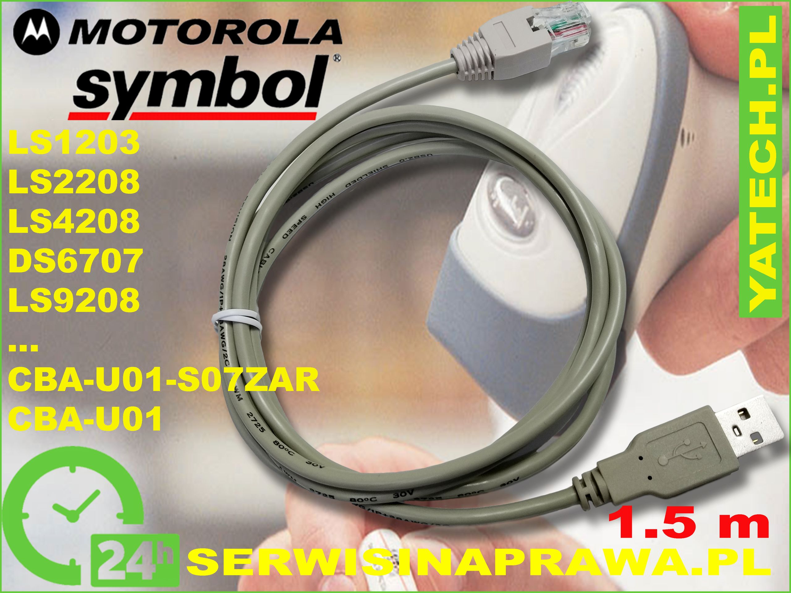 Kabel USB Motorola CBA U01 S07ZAR 1.5m